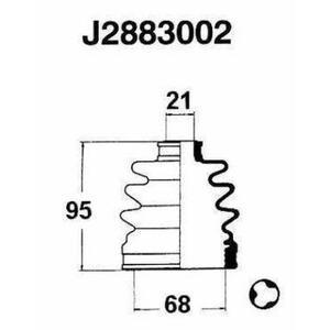 J2883002
NIPPARTS
Zestaw osłon, wał napędowy
