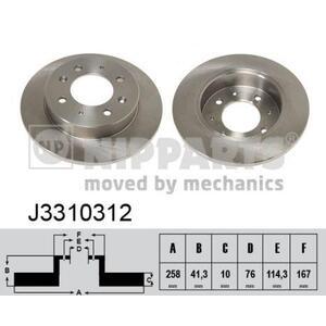 J3310312
NIPPARTS
Tarcza hamulcowa
