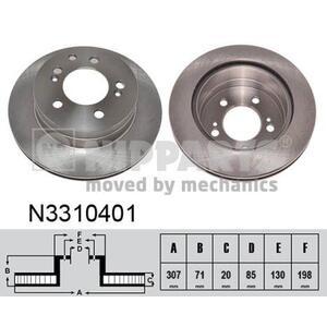 N3310401
NIPPARTS
Tarcza hamulcowa
