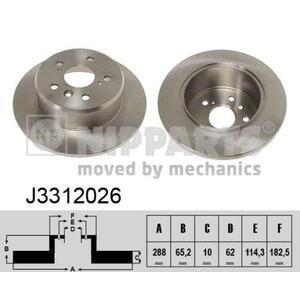 J3312026
NIPPARTS
Tarcza hamulcowa
