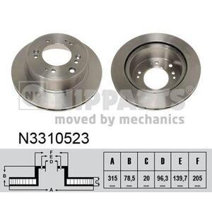 N3310523
NIPPARTS
Tarcza hamulcowa
