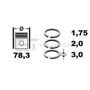 R1007700
ET ENGINETEAM
Zestaw pierścieni tłokowych
