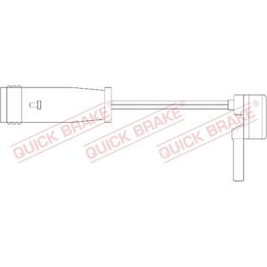 WS 0162 A
QUICK BRAKE
Styk ostrzegawczy, zużycie okładzin hamulcowych
