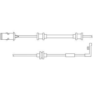 WS 0194 A
QUICK BRAKE
Styk ostrzegawczy, zużycie okładzin hamulcowych
