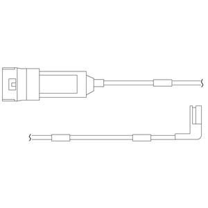 WS 0122 A
QUICK BRAKE
Styk ostrzegawczy, zużycie okładzin hamulcowych
