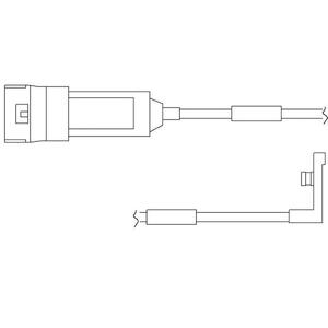 WS 0119 A
QUICK BRAKE
Styk ostrzegawczy, zużycie okładzin hamulcowych
