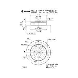 08.A354.10
BREMBO
Tarcza hamulcowa
