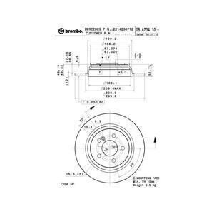 08.A734.11
BREMBO
Tarcza hamulcowa
