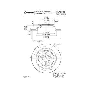 08.A536.11
BREMBO
Tarcza hamulcowa
