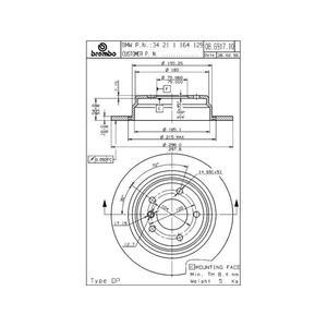 08.6917.11
BREMBO
Tarcza hamulcowa
