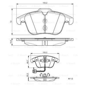 0 986 495 129
BOSCH
Klocki hamulcowe
