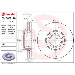 09.8059.20
BREMBO
Tarcza hamulcowa
