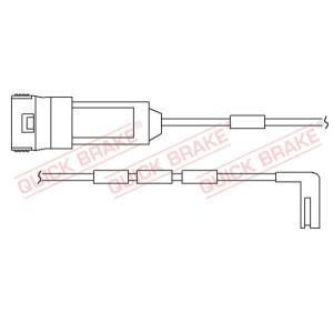 WS 0124 A
QUICK BRAKE
Styk ostrzegawczy, zużycie okładzin hamulcowych
