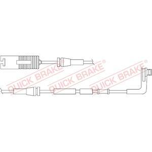 WS 0270 A
QUICK BRAKE
Styk ostrzegawczy, zużycie okładzin hamulcowych
