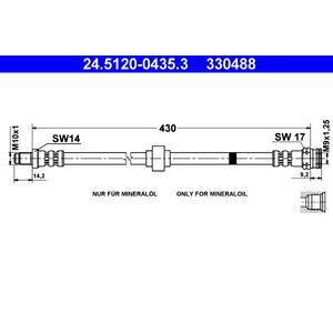 24.5120-0435.3
ATE
Przewód hamulcowy elastyczny
