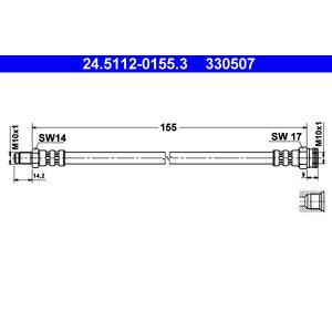 330507
ATE
Przewód hamulcowy elastyczny
