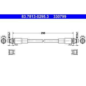 83.7813-0295.3
ATE
Przewód hamulcowy elastyczny
