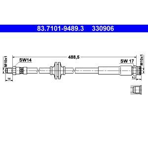 83.7101-9489.3
ATE
Przewód hamulcowy elastyczny
