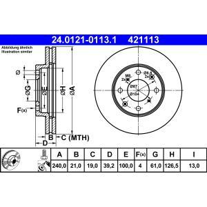 24.0121-0113.1
ATE
Tarcza hamulcowa
