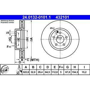 24.0132-0101.1
ATE
Tarcza hamulcowa
