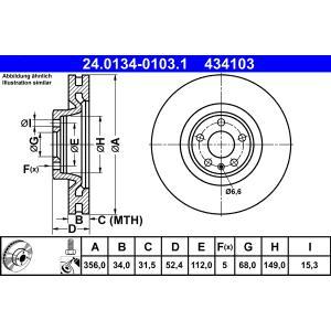 24.0134-0103.1
ATE
Tarcza hamulcowa
