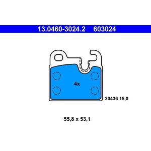 13.0460-3024.2
ATE
Klocki hamulcowe
