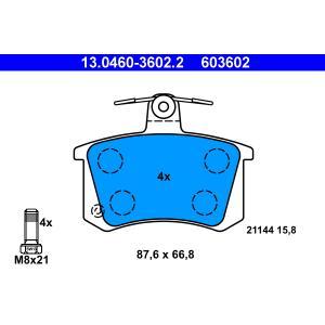 603602
ATE
Klocki hamulcowe
