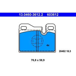 13.0460-3612.2
ATE
Klocki hamulcowe
