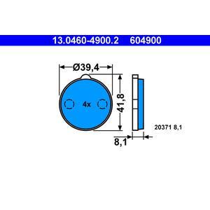 13.0460-4900.2
ATE
Klocki hamulcowe
