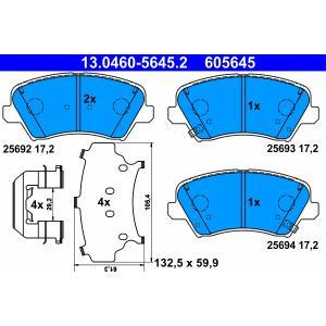 13.0460-5645.2
ATE
Klocki hamulcowe
