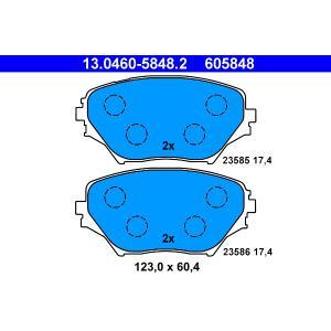 605848
ATE
Klocki hamulcowe
