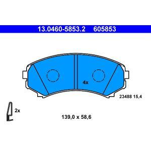 605853
ATE
Klocki hamulcowe
