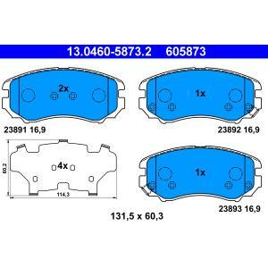 605873
ATE
Klocki hamulcowe
