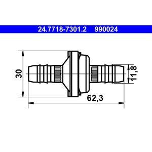 24.7718-7301.2
ATE
Zawór, przewód podciśnieniowy
