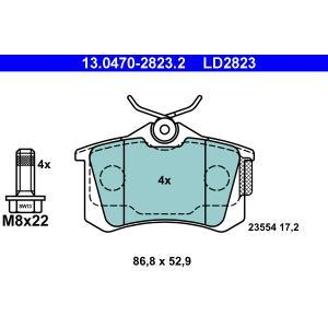 LD2823
ATE
Klocki hamulcowe
