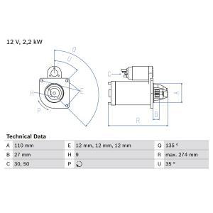 0 986 013 650
BOSCH
Rozrusznik
