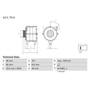 0 986 036 851
BOSCH
Alternator
