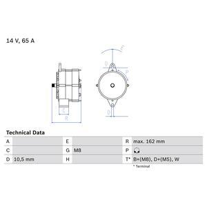 0 986 040 290
BOSCH
Alternator
