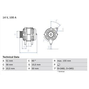 0 986 041 330
BOSCH
Alternator
