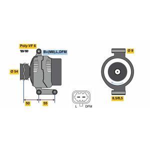 0 986 081 120
BOSCH
Alternator
