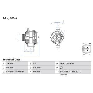 0 986 082 420
BOSCH
Alternator
