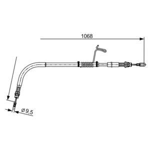 1 987 482 544
BOSCH
Cięgło, hamulec postojowy
