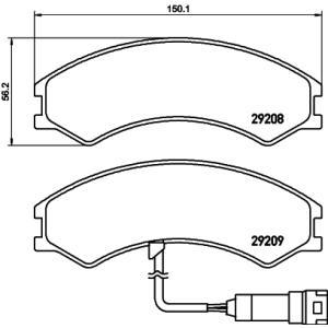 2920801
TEXTAR
Klocki hamulcowe
