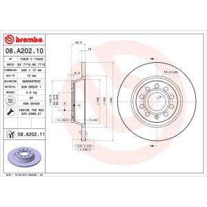 08.A202.11
BREMBO
Tarcza hamulcowa
