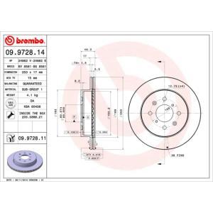 09.9728.11
BREMBO
Tarcza hamulcowa
