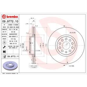 09.9772.11
BREMBO
Tarcza hamulcowa
