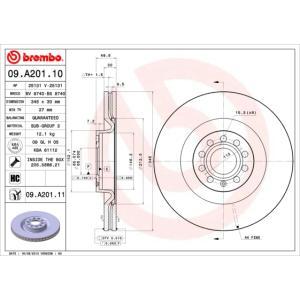 09.A201.11
BREMBO
Tarcza hamulcowa
