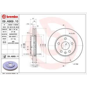 09.A969.11
BREMBO
Tarcza hamulcowa
