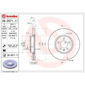 09.D571.11
BREMBO
Tarcza hamulcowa
