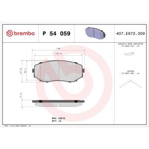 P 54 059
BREMBO
Klocki hamulcowe
